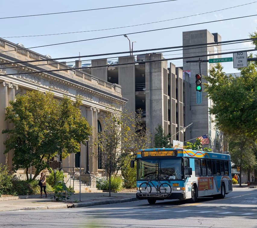 photo of TCAT bus in Ithaca